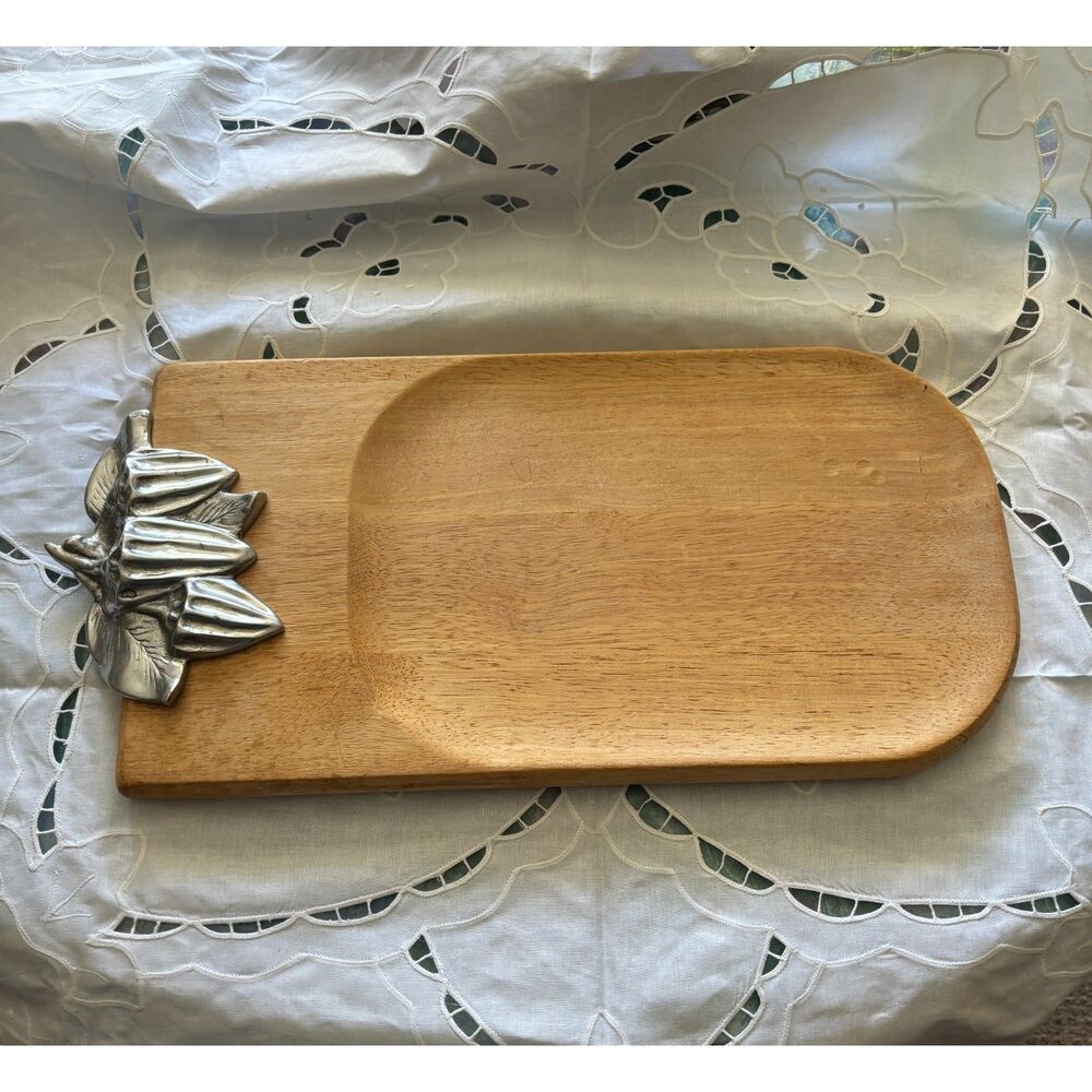 Georges Briard Vintage Charcuterie Cheese Meat Fruit Snack Board 16 3/4" x 9"